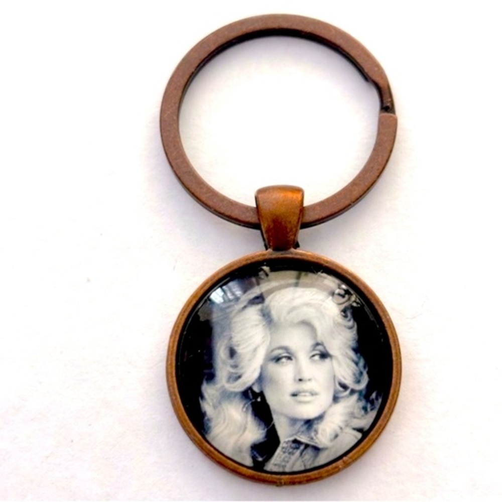 Dolly Parton Retro Keychain, NWT, Handmade
